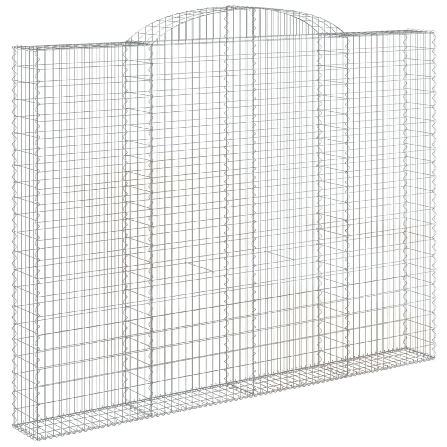 vidaXL Gabionen mit Hochbogen 4 Stk 300x30x220/240cm Eisen 1666557 günstig online kaufen