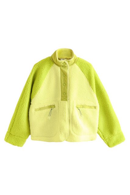 Next Fleecejacke Jacke aus Teddyfell-Fleece mit Druckknöpfen (1-St) günstig online kaufen