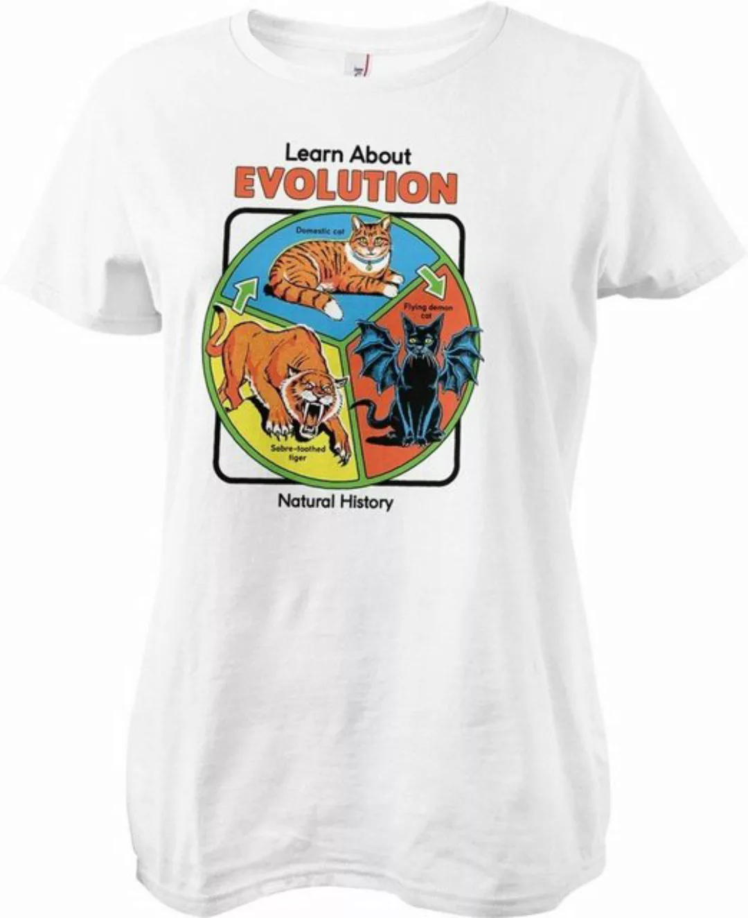 Steven Rhodes T-Shirt Learn About Evolution Girly Tee günstig online kaufen