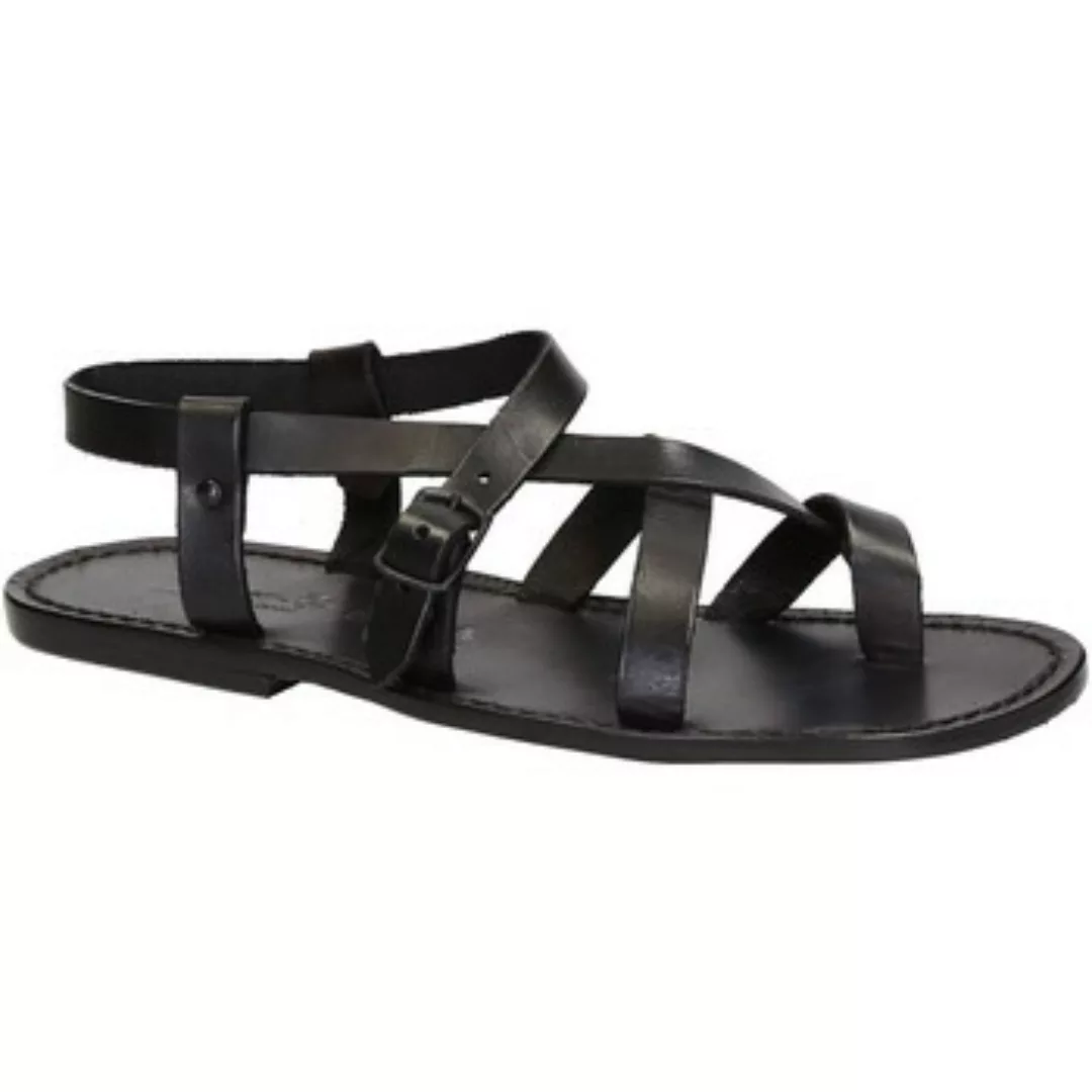 Gianluca - L'artigiano Del Cuoio  Sandalen 530 U NERO CUOIO günstig online kaufen