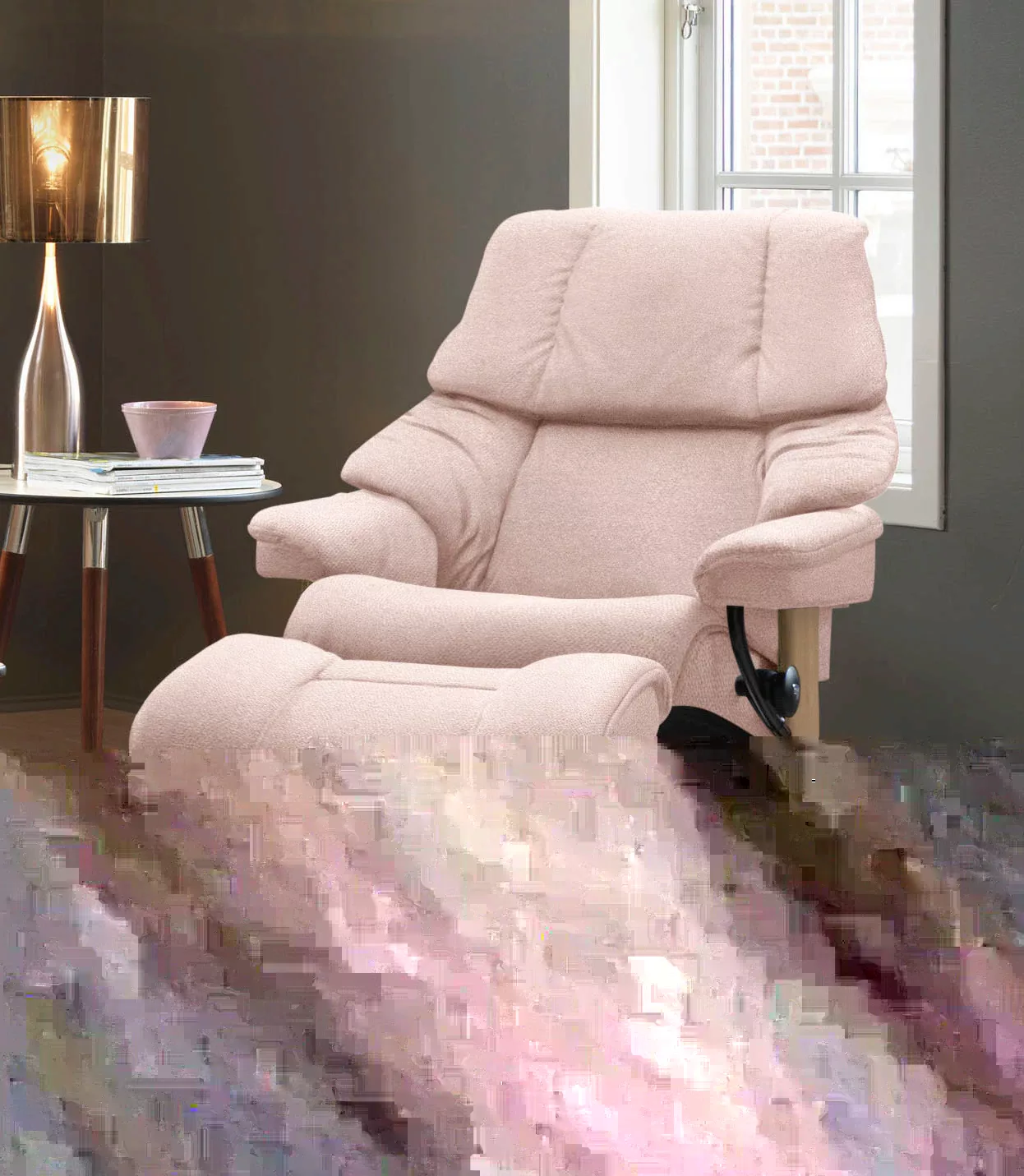 Stressless Relaxsessel "Reno", (Set, Relaxsessel mit Hocker), mit Hocker, m günstig online kaufen