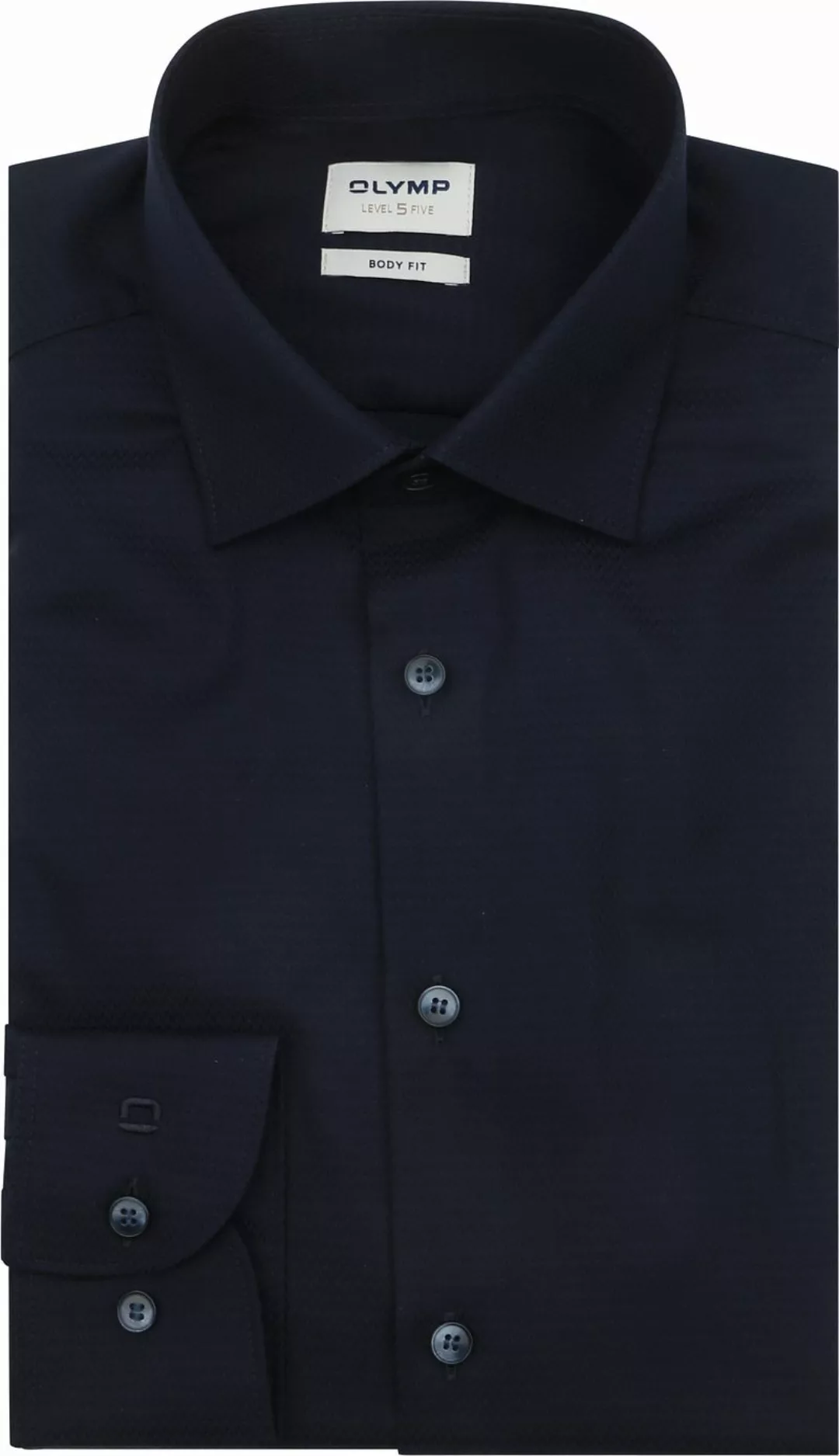 OLYMP Hemd Level 5 Navy Extra Long Sleeves - Größe 43 günstig online kaufen
