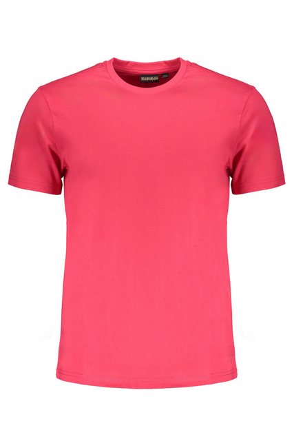 Napapijri T-Shirt Herren Kurzarm T-Shirt in Rosa aus Bio-Baumwolle günstig online kaufen