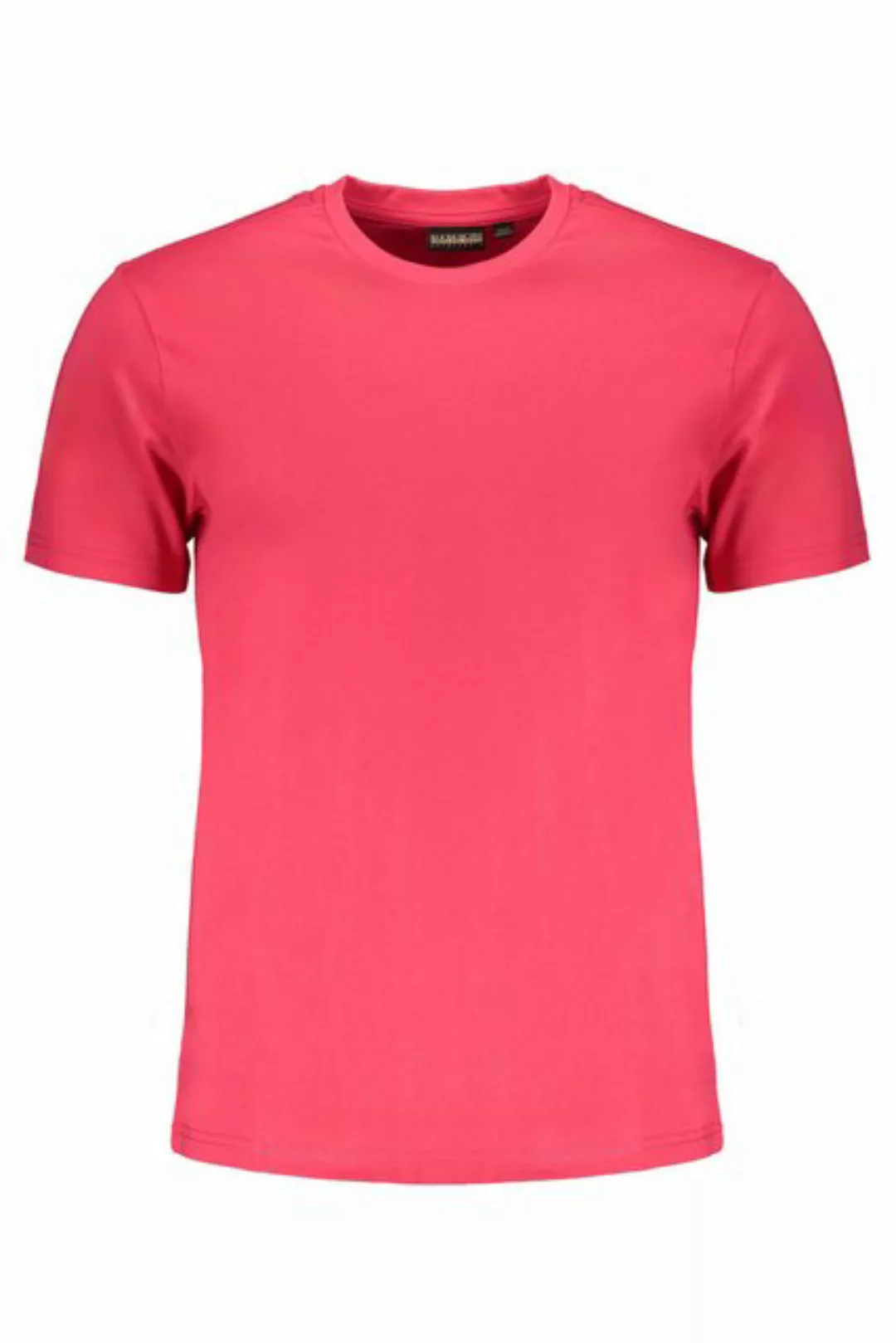 Napapijri T-Shirt Herren Kurzarm T-Shirt in Rosa aus Bio-Baumwolle günstig online kaufen