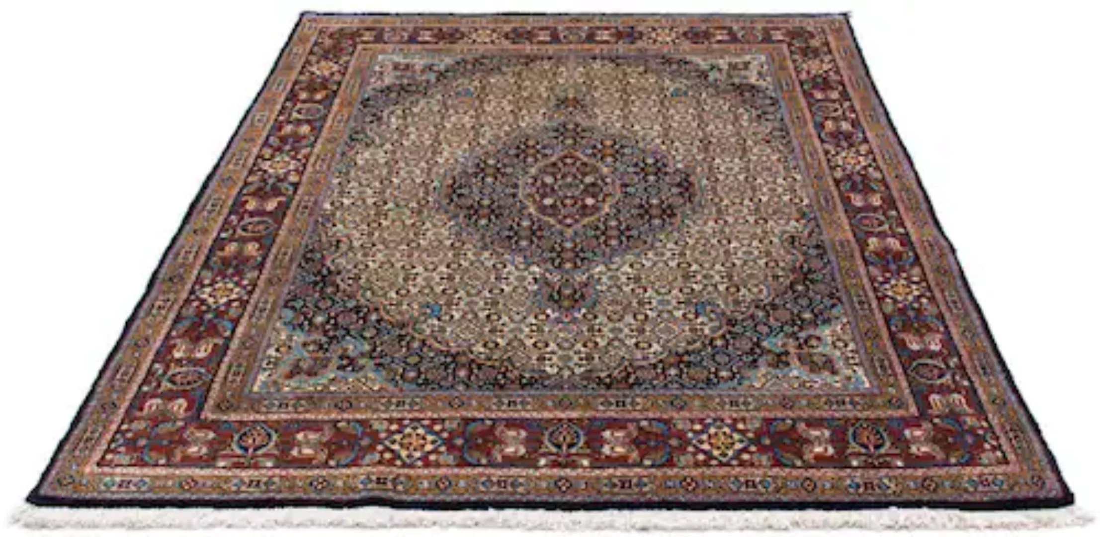 morgenland Wollteppich »Moud Durchgemustert Beige 234 x 167 cm«, rechteckig günstig online kaufen