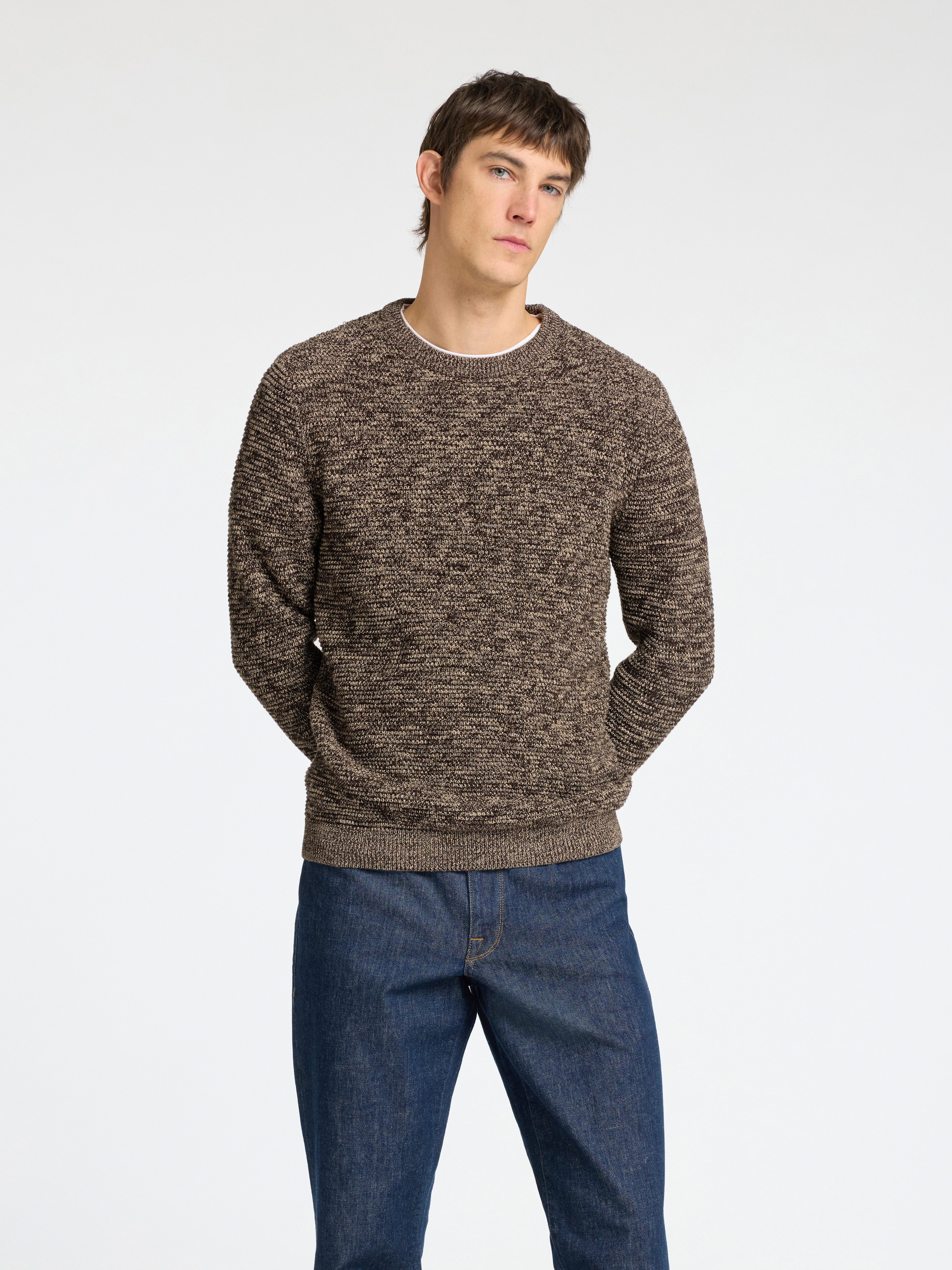 SELECTED HOMME Rundhalspullover SLHVINCE LS KNIT günstig online kaufen