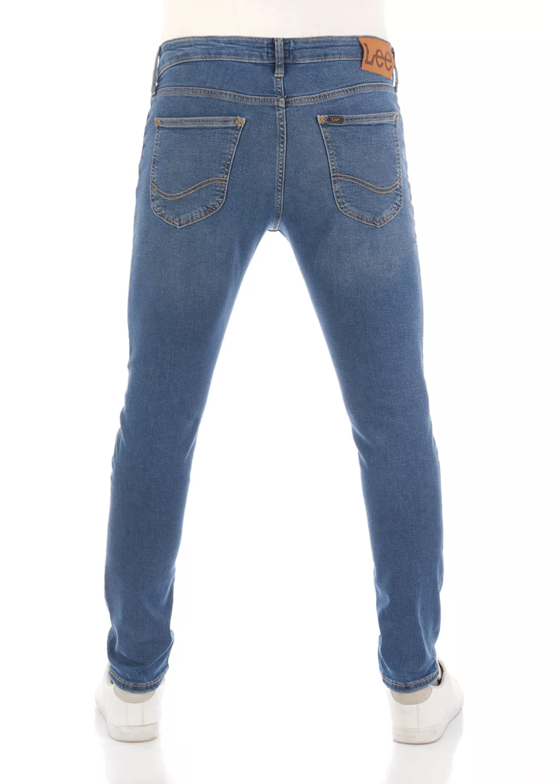 Lee Herren Jeans Malone Skinny Fit - Blau - Mid Worn Martha günstig online kaufen