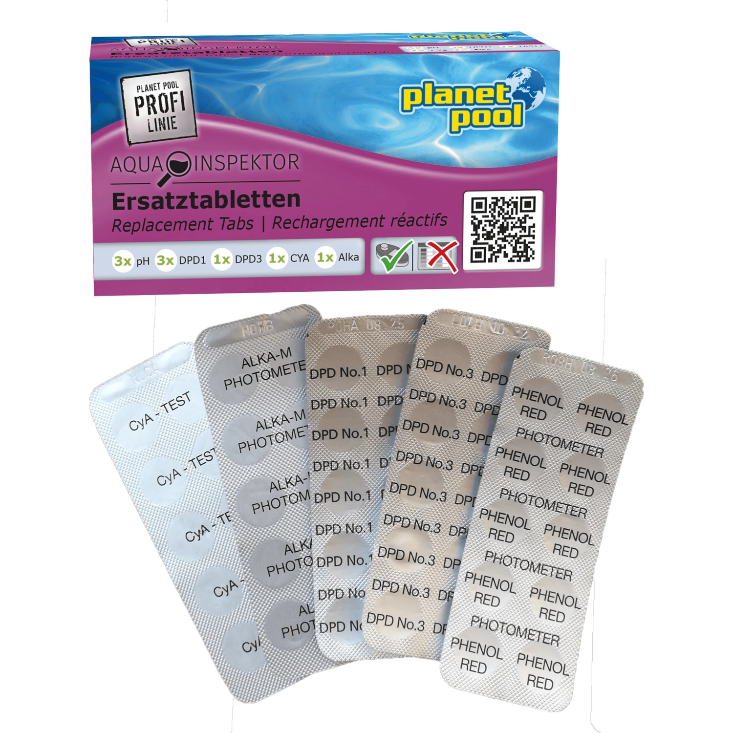 Nachfülltabletten für Poolwasser-Tester Aqua Inspektor 9 Blister günstig online kaufen