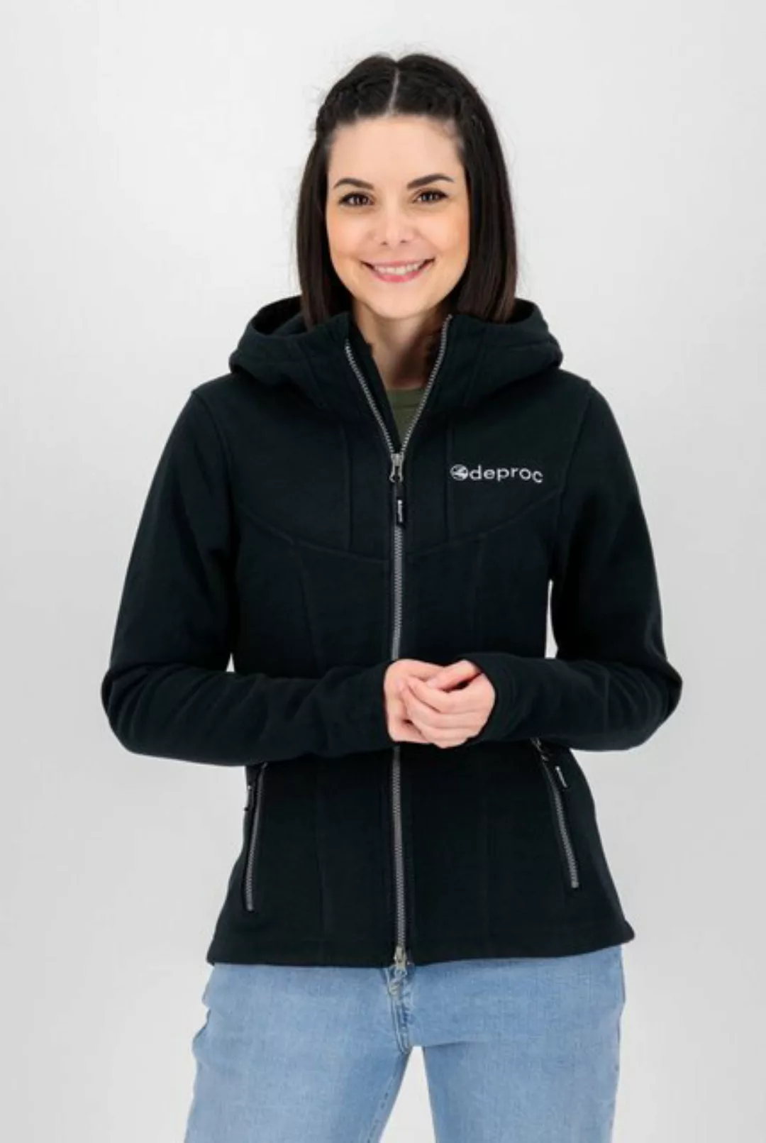 DEPROC Active Strickfleecejacke GLORY MAY mit 2-Wege-Reißverschluss günstig online kaufen