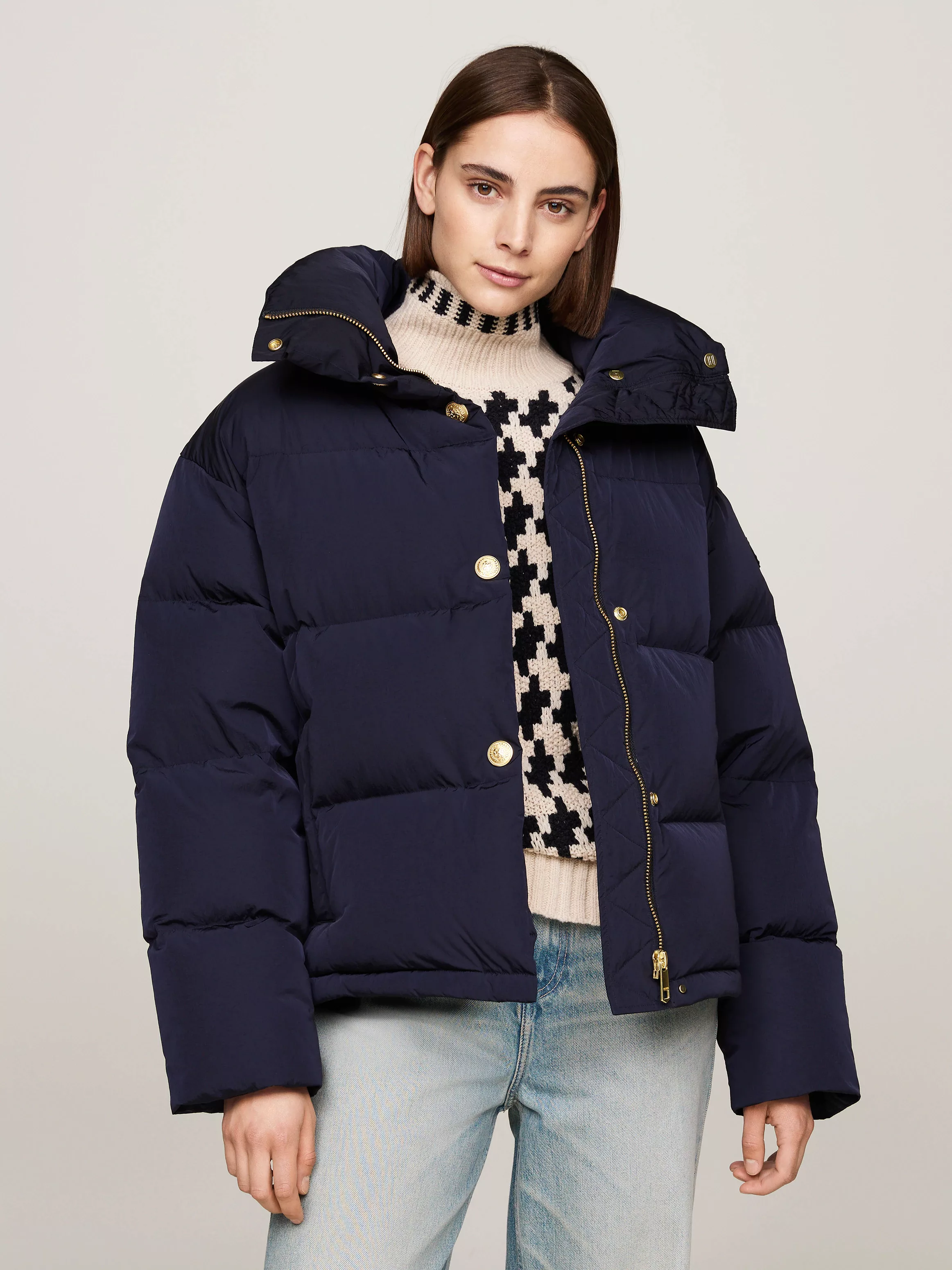 Tommy Hilfiger Steppjacke mit Logorpägung günstig online kaufen