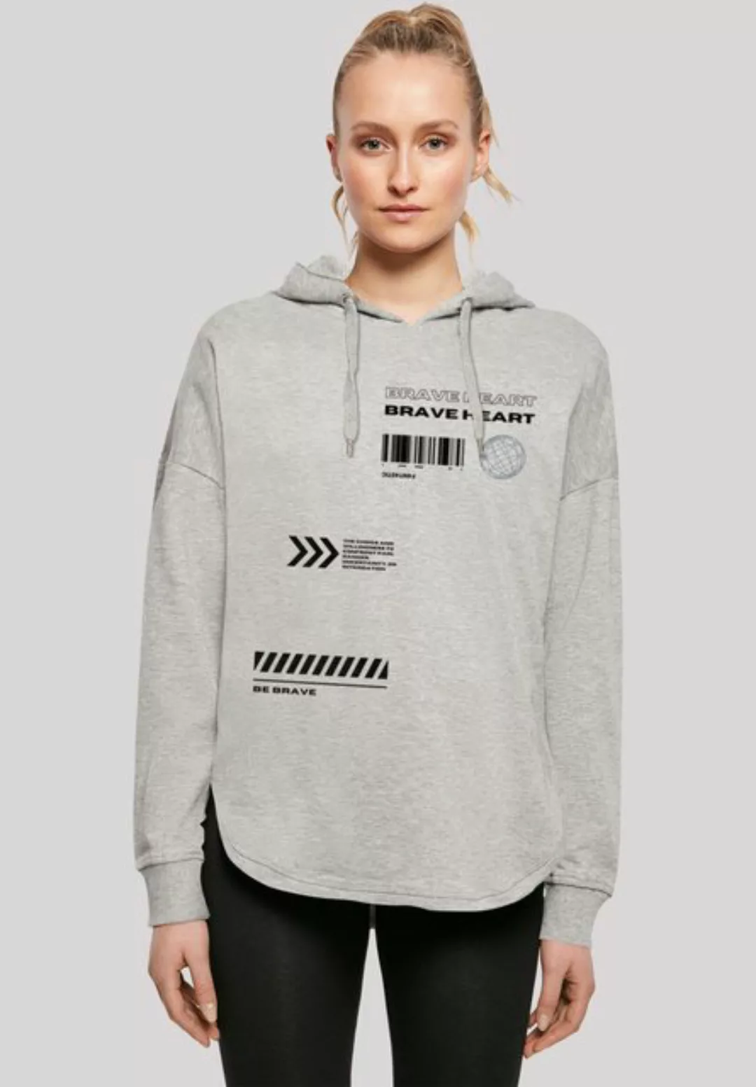 F4NT4STIC Kapuzenpullover Brave Heart OVERSIZE HOODIE Print günstig online kaufen