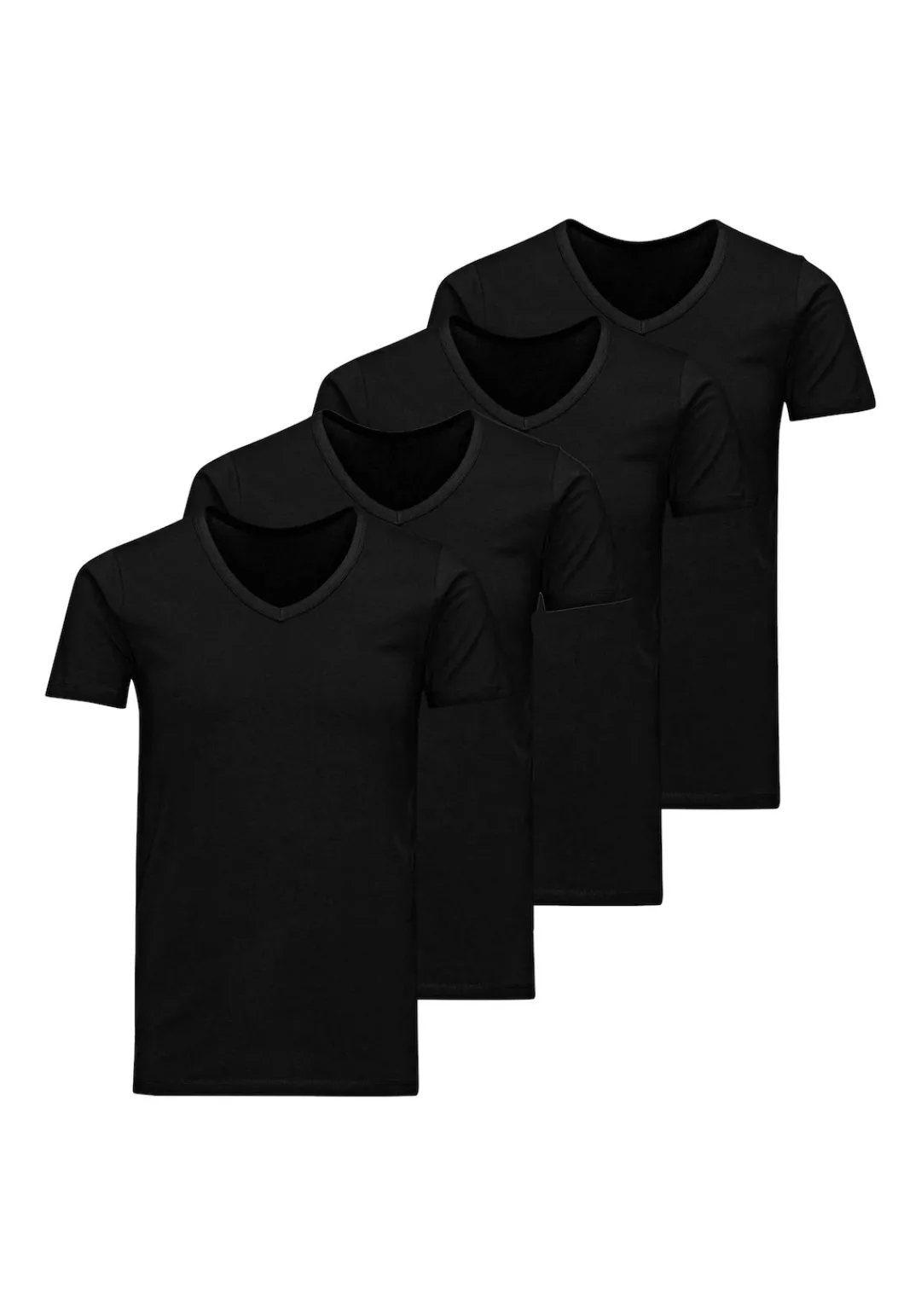 Jack & Jones Herren V-Neck T-Shirt JACBASIC 2er PACK - Regular Fit günstig online kaufen