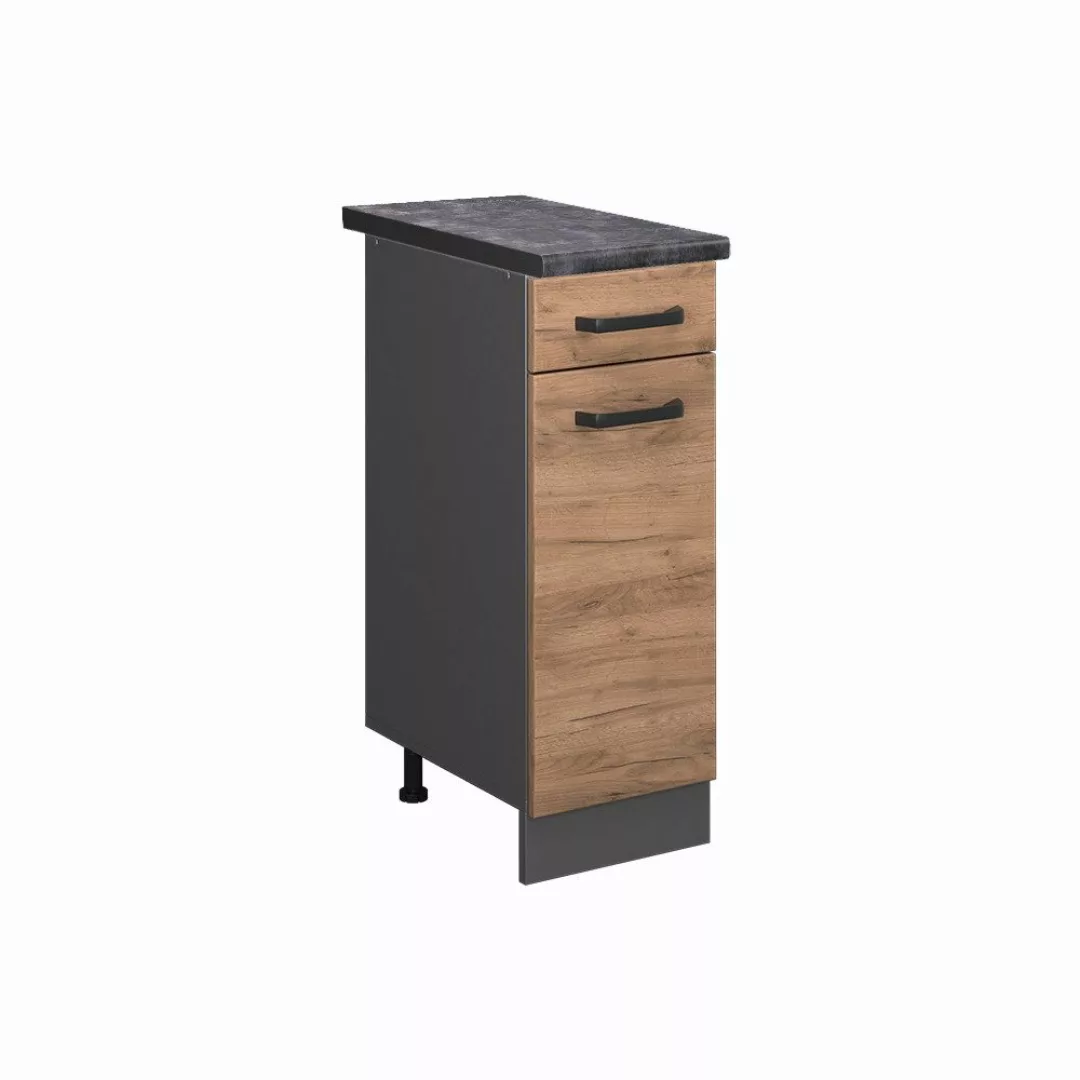 Vicco Unterschrank R-Line, Goldkraft Eiche/Anthrazit, 30 günstig online kaufen