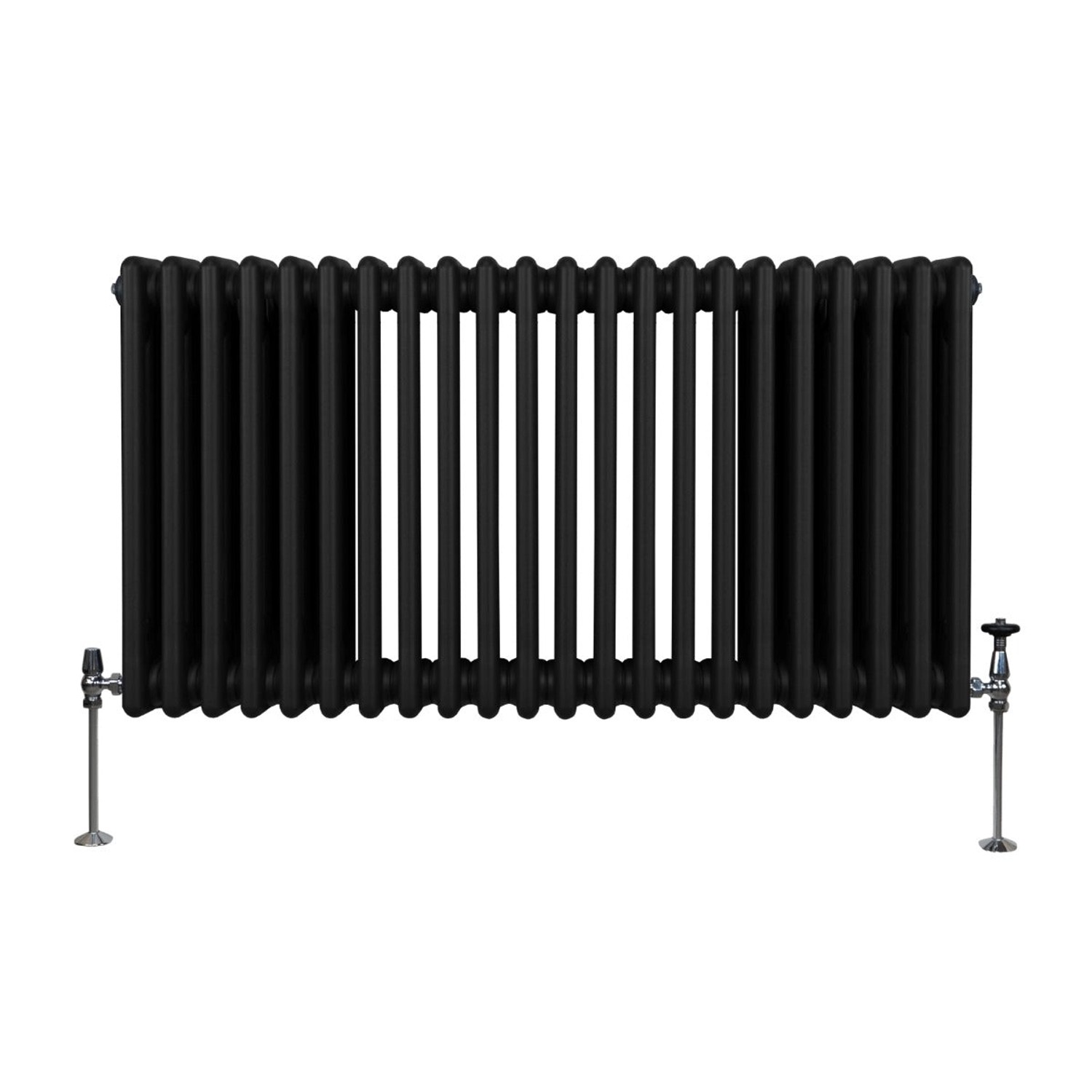 Monstershop Traditioneller 3 Spalten Heizkörper 600 x 1012 mm Schwarz günstig online kaufen