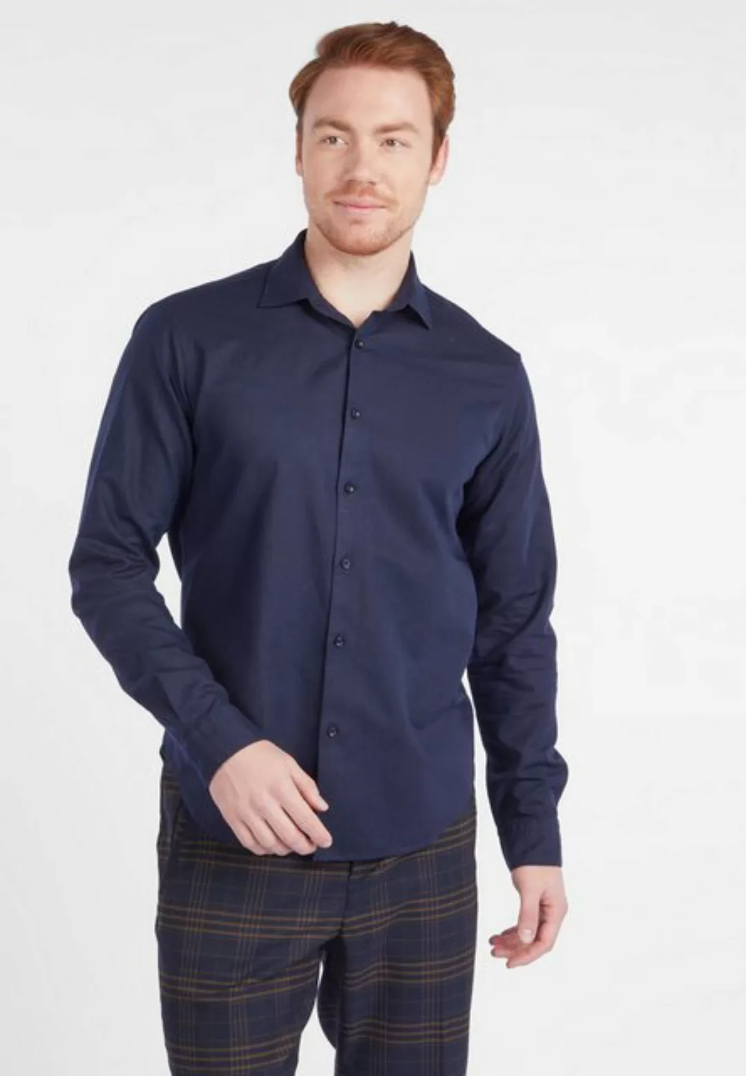 Lawrence Grey Leinenhemd Langarmhemd - Casual Fit günstig online kaufen