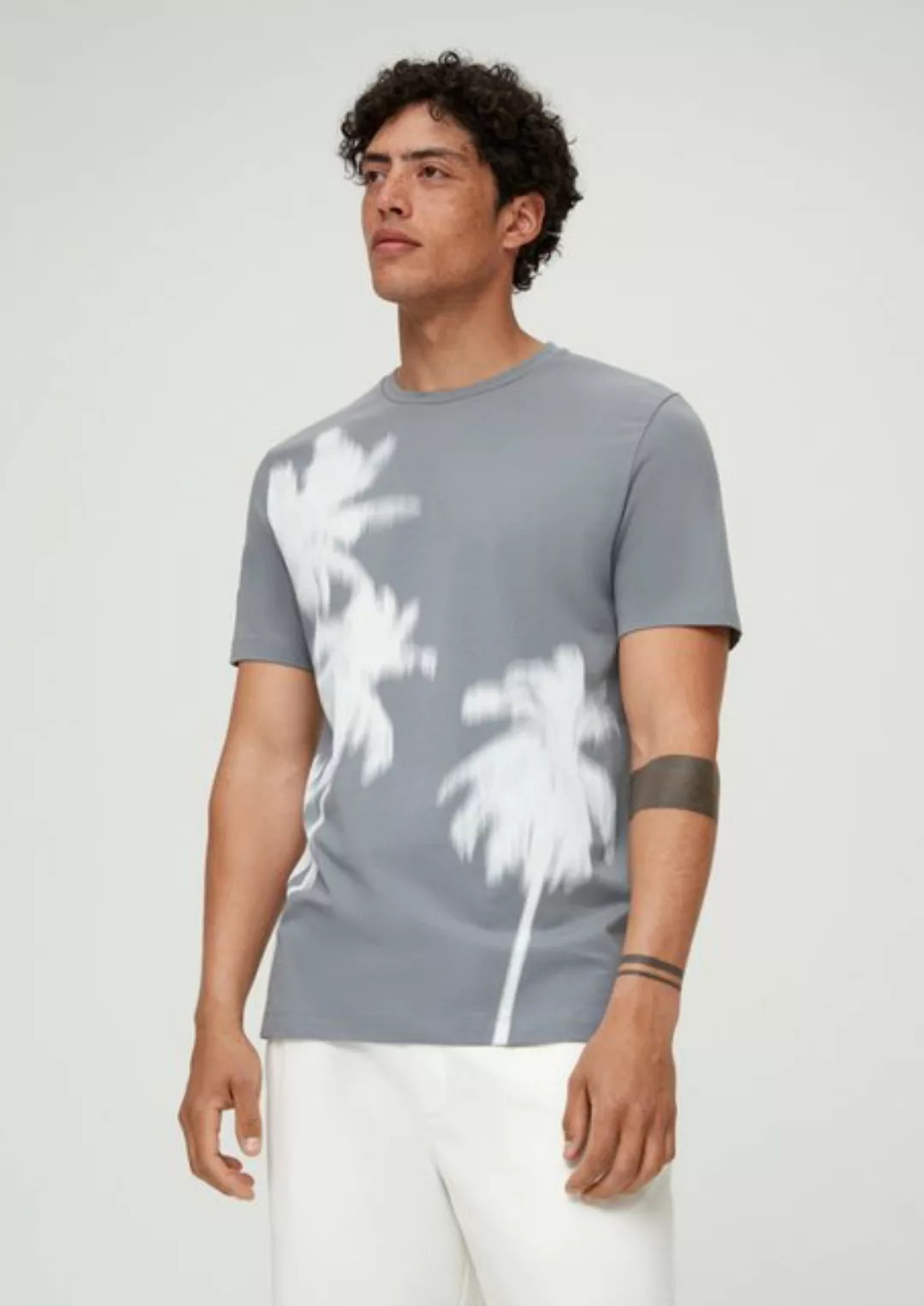 s.Oliver Kurzarmshirt T-Shirt mit Grafikprint Artwork günstig online kaufen