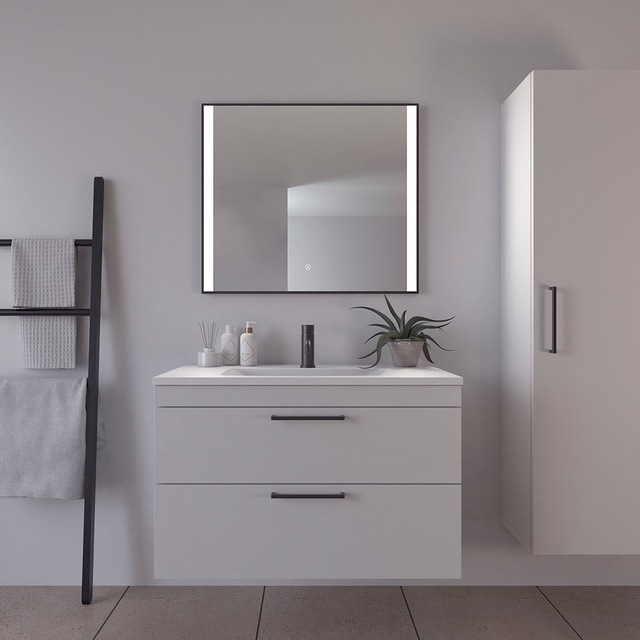 nicht definiert Badspiegel »Libra Quadratisch, Badzimmerspiegel mit LED Bel günstig online kaufen