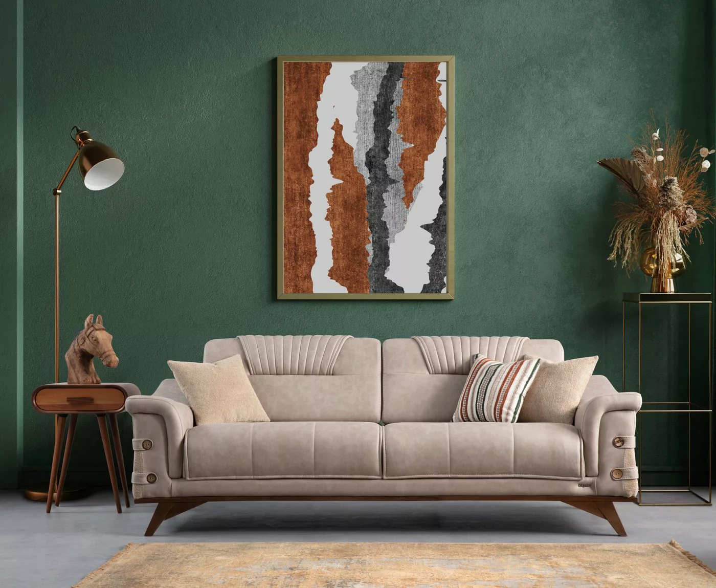 Villa Möbel Sofa Aaron, 1 Stk. 3-Sitzer, Hand Made Qualtiy, modernes Design günstig online kaufen