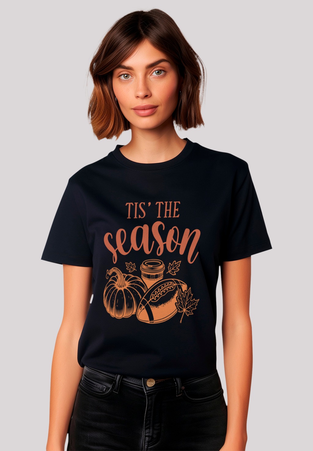 F4NT4STIC T-Shirt "Fall pumpkin coffe football its the Season", Premium Qua günstig online kaufen