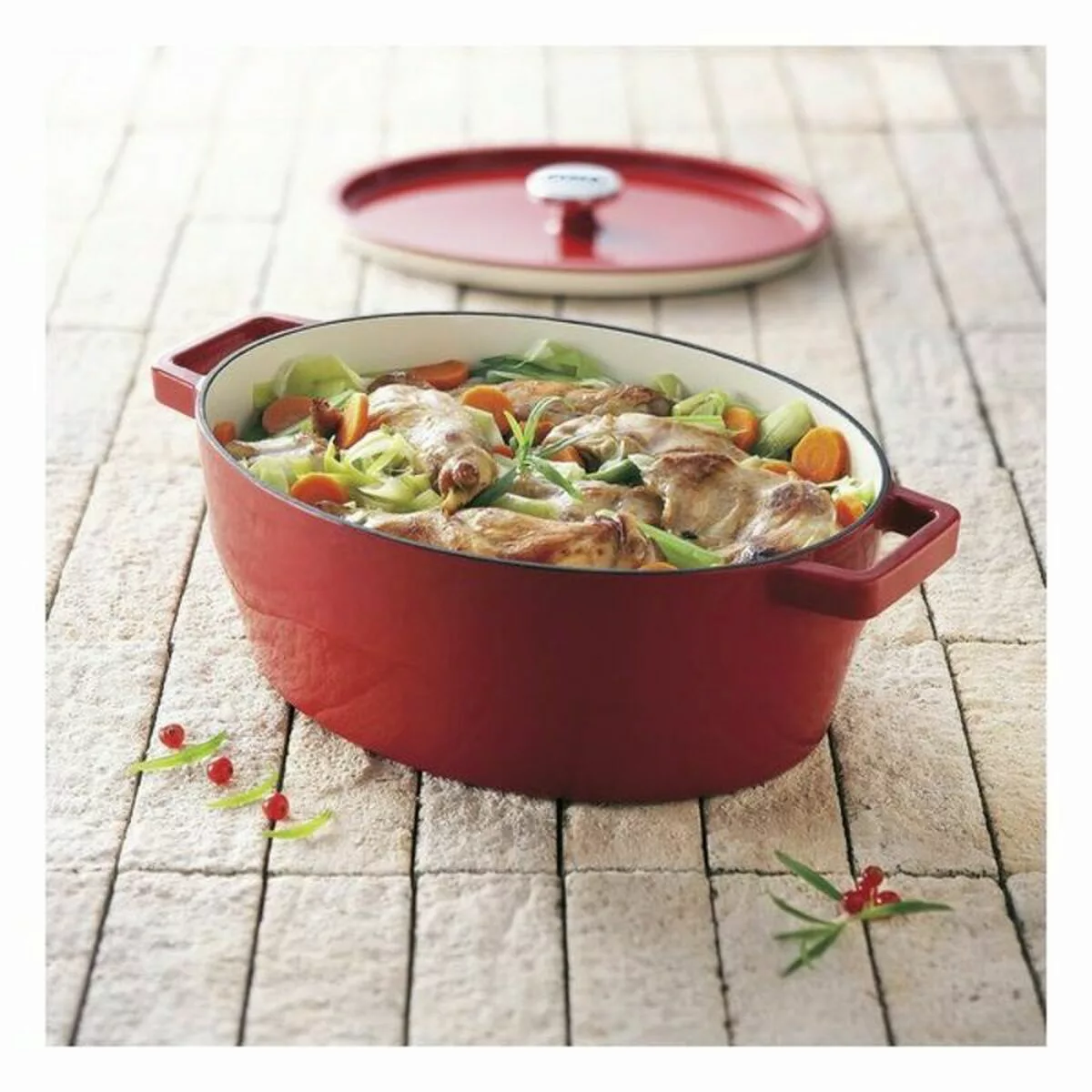 Topf Mit Deckel Pyrex Slow Cook Gusseisen günstig online kaufen