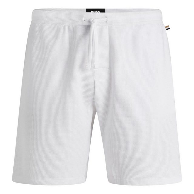 BOSS Shorts Waffle Shorts mit eingesticktem Markenlogo günstig online kaufen