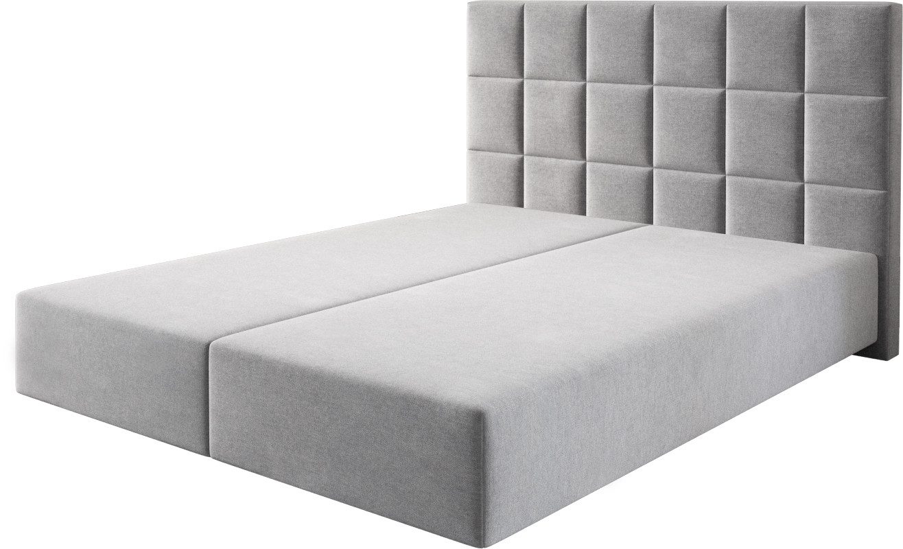 DELIFE Bettgestell Dream-Fine, Mikrofaser Grau 160x200 günstig online kaufen