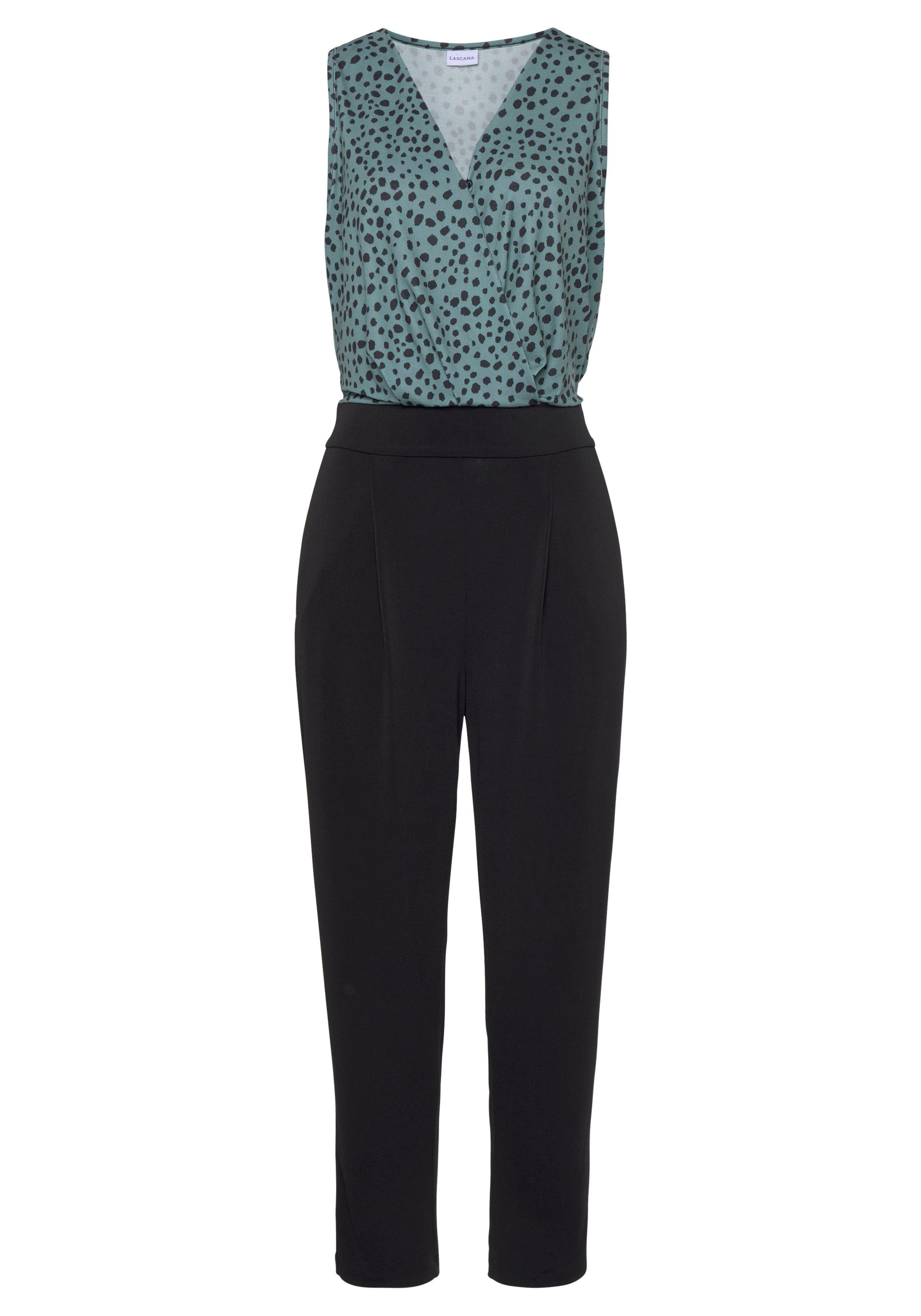 LASCANA Overall, mit überlappendem Oberteil, eleganter Jumpsuit, Business-L günstig online kaufen