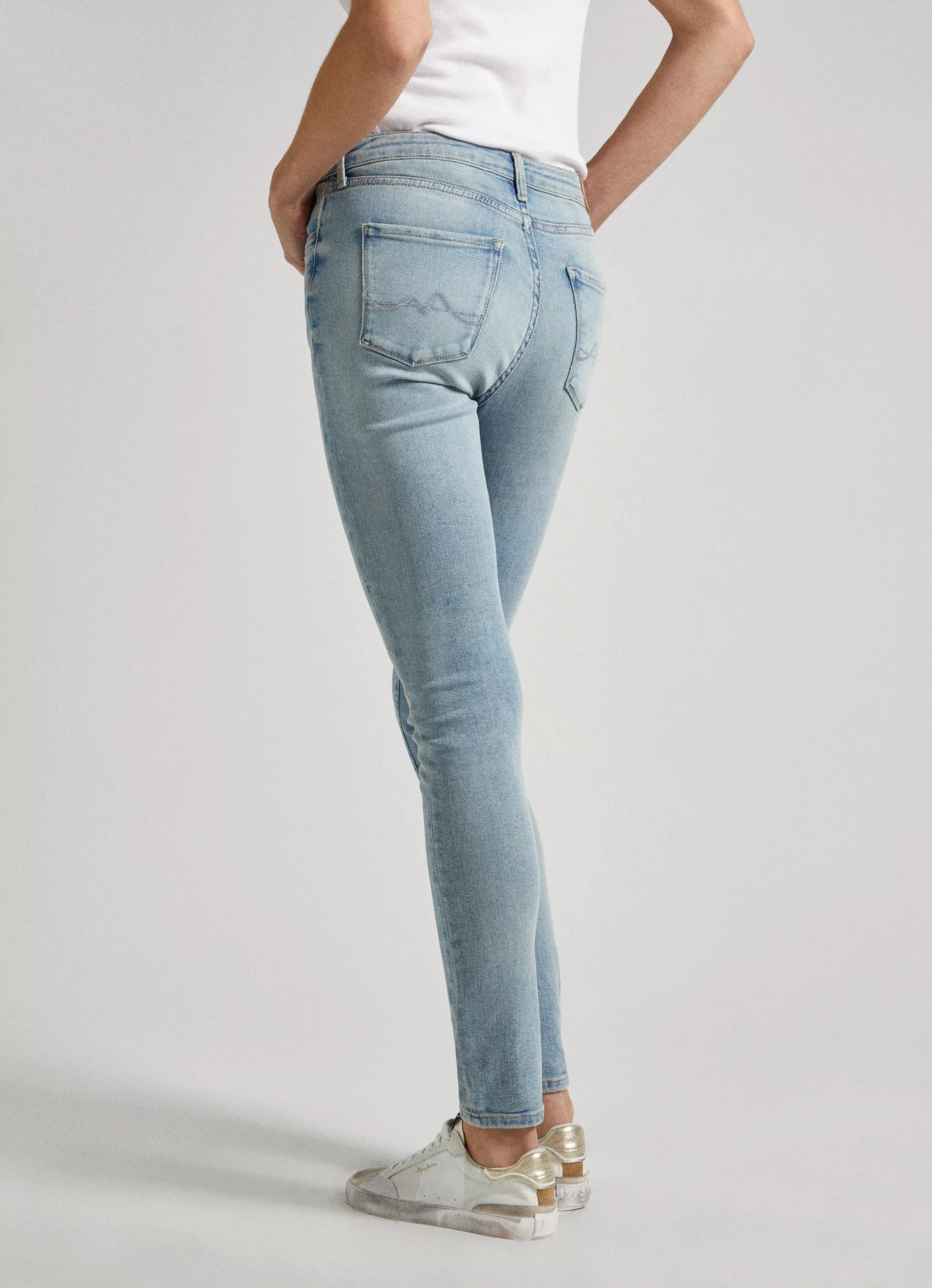 Pepe Jeans Skinny-fit-Jeans in Used-Optik günstig online kaufen