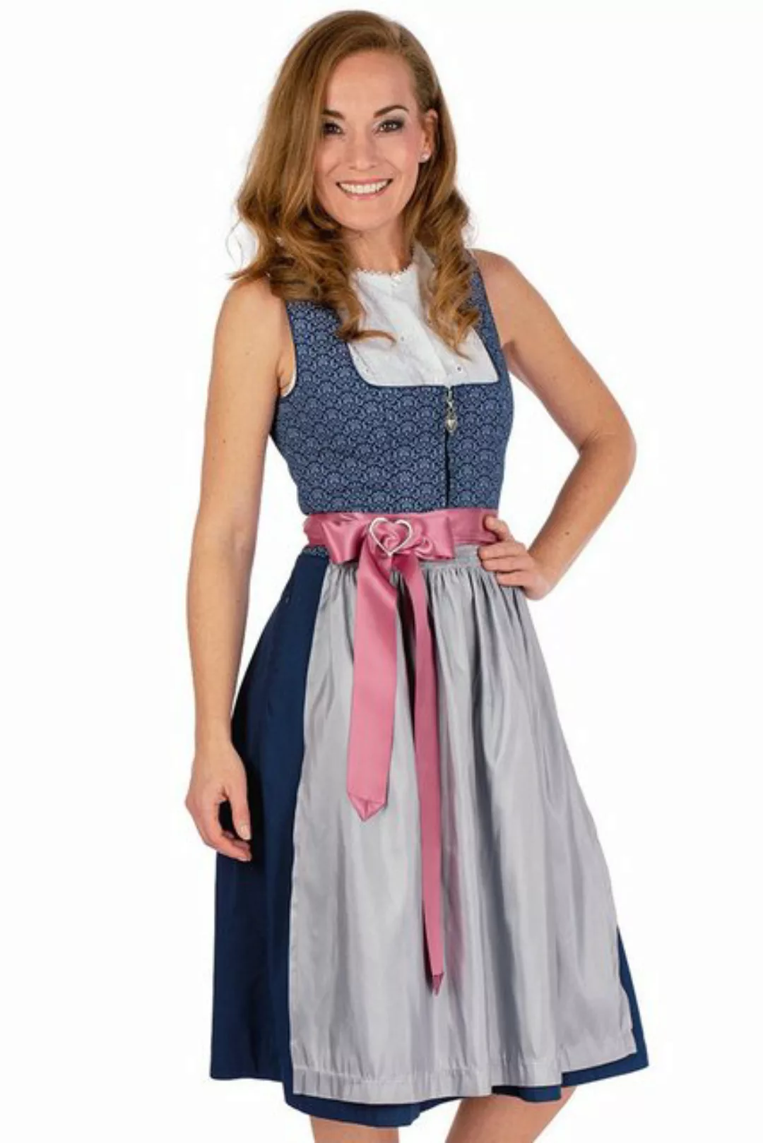 MarJo Dirndl Midi Dirndl 2tlg. - JILL - tinte/silber günstig online kaufen