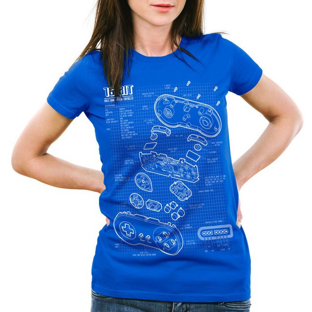 style3 T-Shirt 16-Bit Gamer classic snes nintendo nes switch super famicom günstig online kaufen