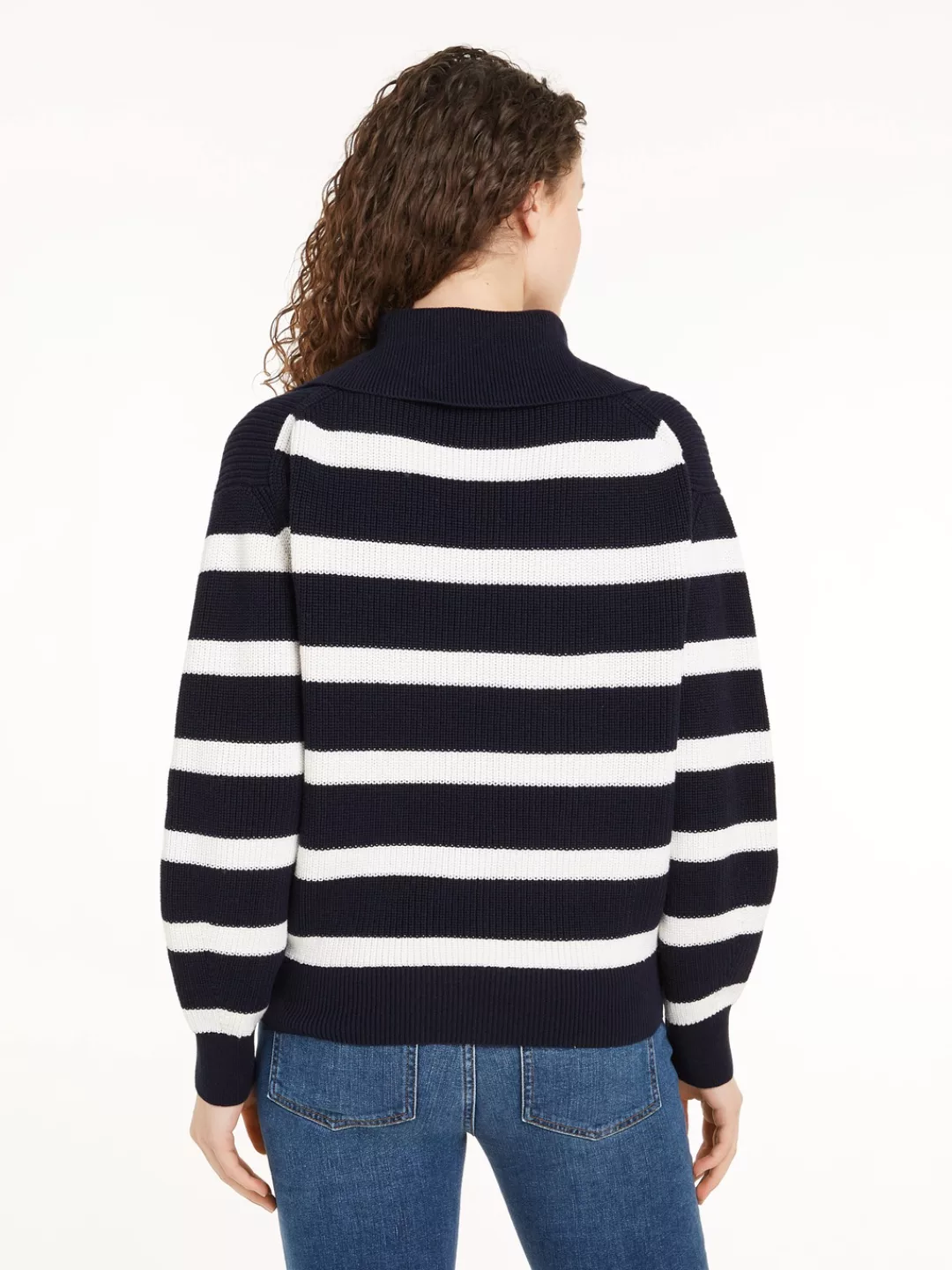 Tommy Hilfiger Troyer CO CARDI STITCH 1/2 ZIP SWEATER mit kurzem Zipper, St günstig online kaufen