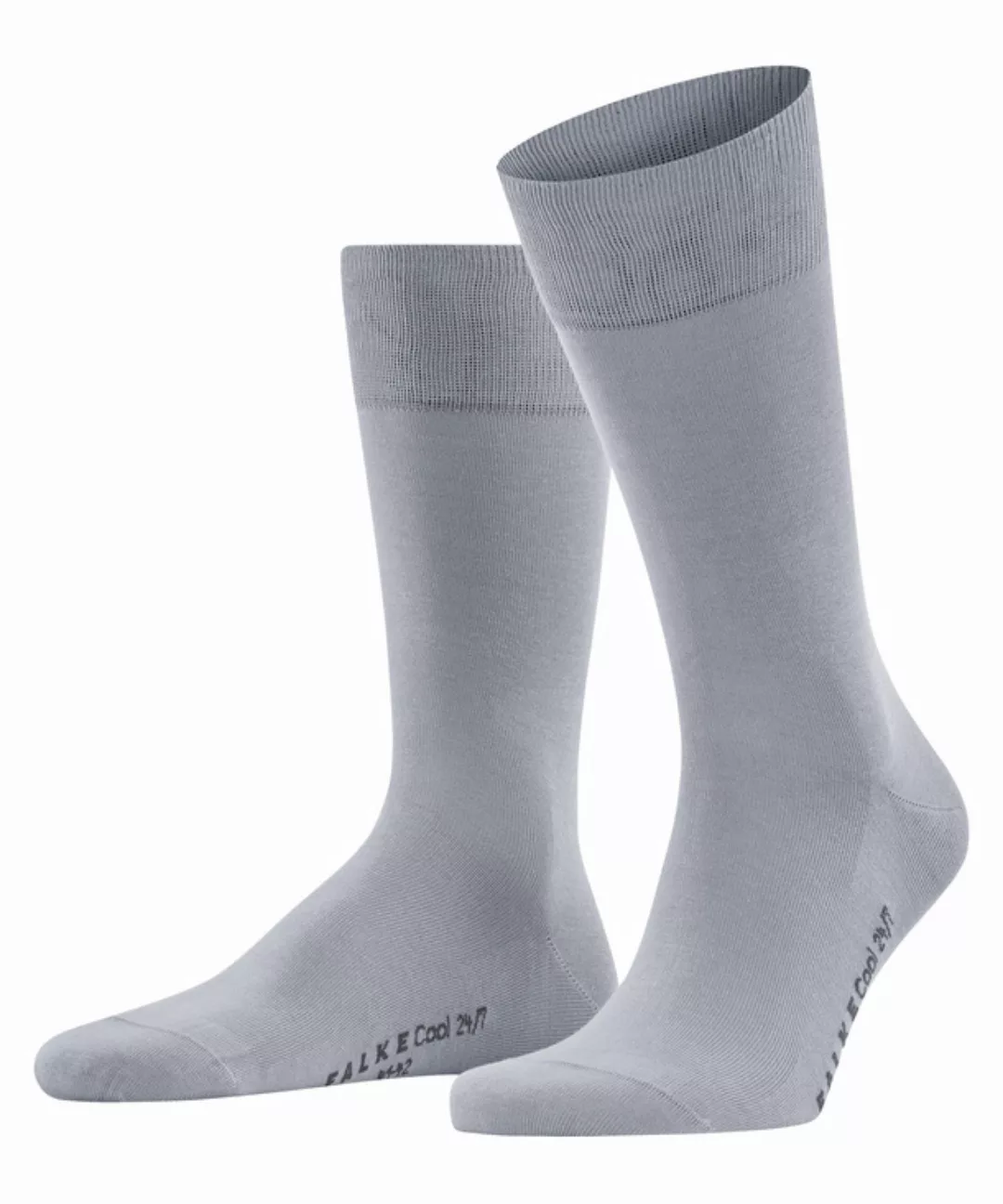 FALKE Cool 24/7 Herren Socken, 39-40, Grau, Uni, Baumwolle, 13230-321403 günstig online kaufen