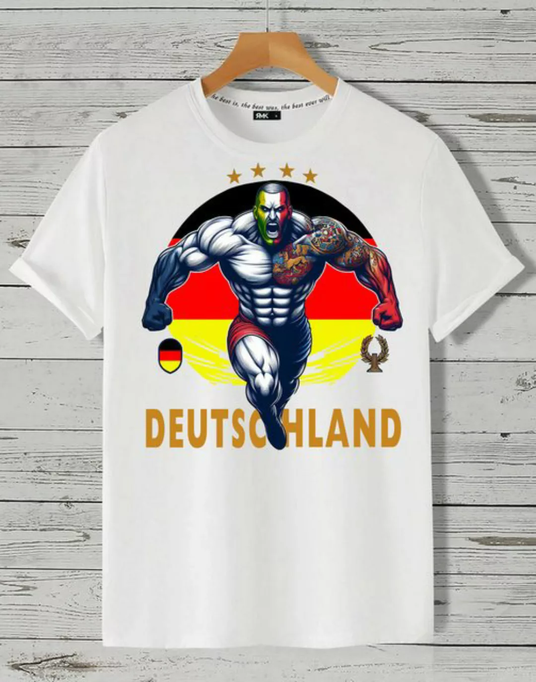 RMK T-Shirt Herren Shirt Fan Trikot Rundhals Fußball Deutschland Germany EM günstig online kaufen