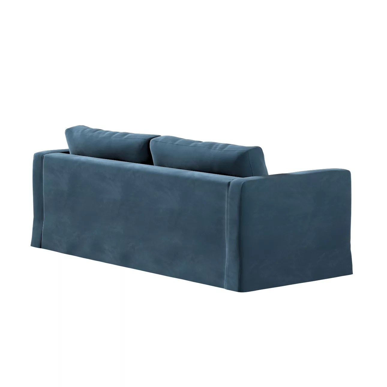 Bezug für Karlstad 3-Sitzer Sofa nicht ausklappbar, lang, blau, Bezug für S günstig online kaufen