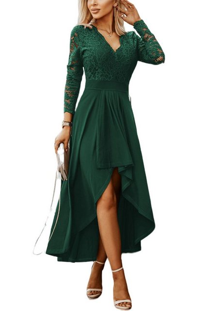 Orient Phoenix Abendkleid Damen lange Ärmel Wickelkleid Midi-Kleid Partytan günstig online kaufen