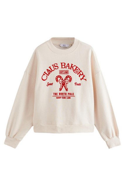 Next Sweater Rundhals-Sweatshirt mit Grafikprint, Claus Baker (1-tlg) günstig online kaufen