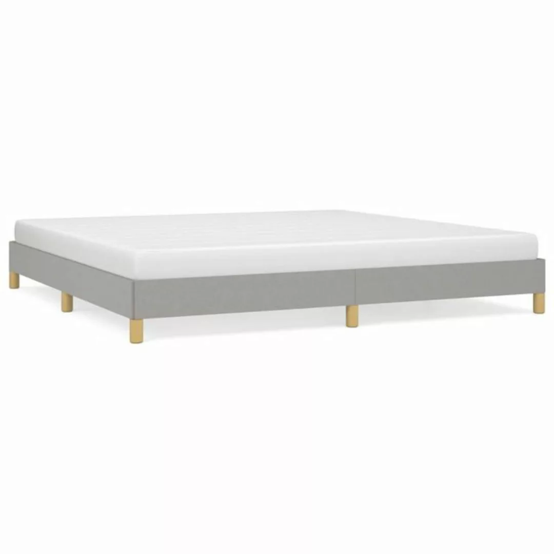 furnicato Bett Bettgestell Hellgrau 200x200 cm Stoff günstig online kaufen