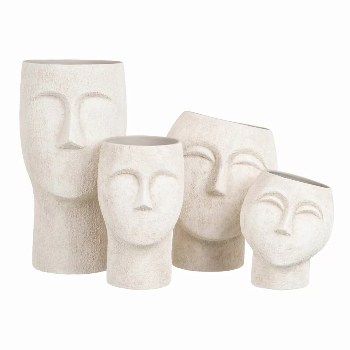 Blumentopf Aus Keramik Creme 14 X 14 X 24 Cm günstig online kaufen