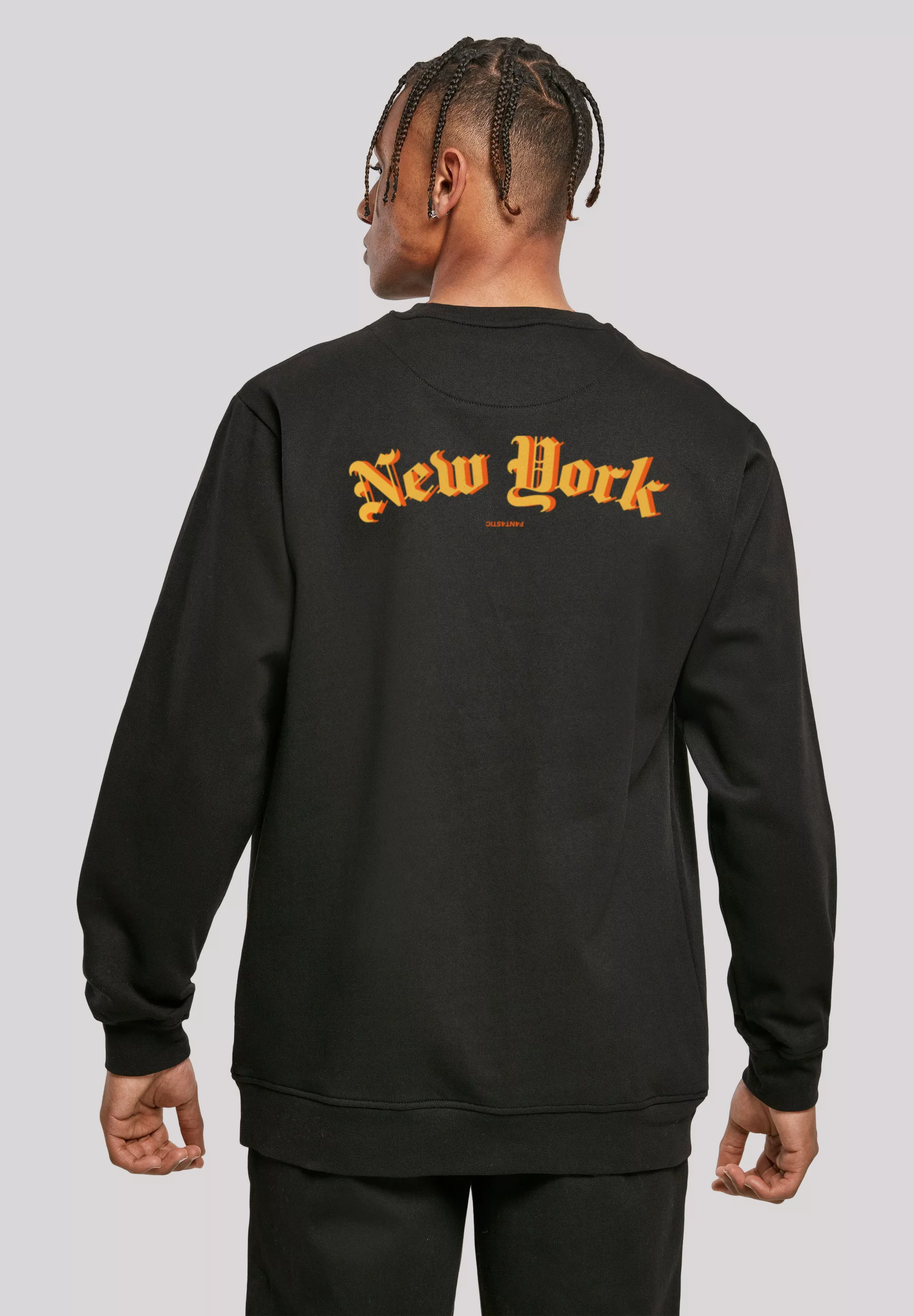 F4NT4STIC Kapuzenpullover "New York Orange CREW", Print günstig online kaufen