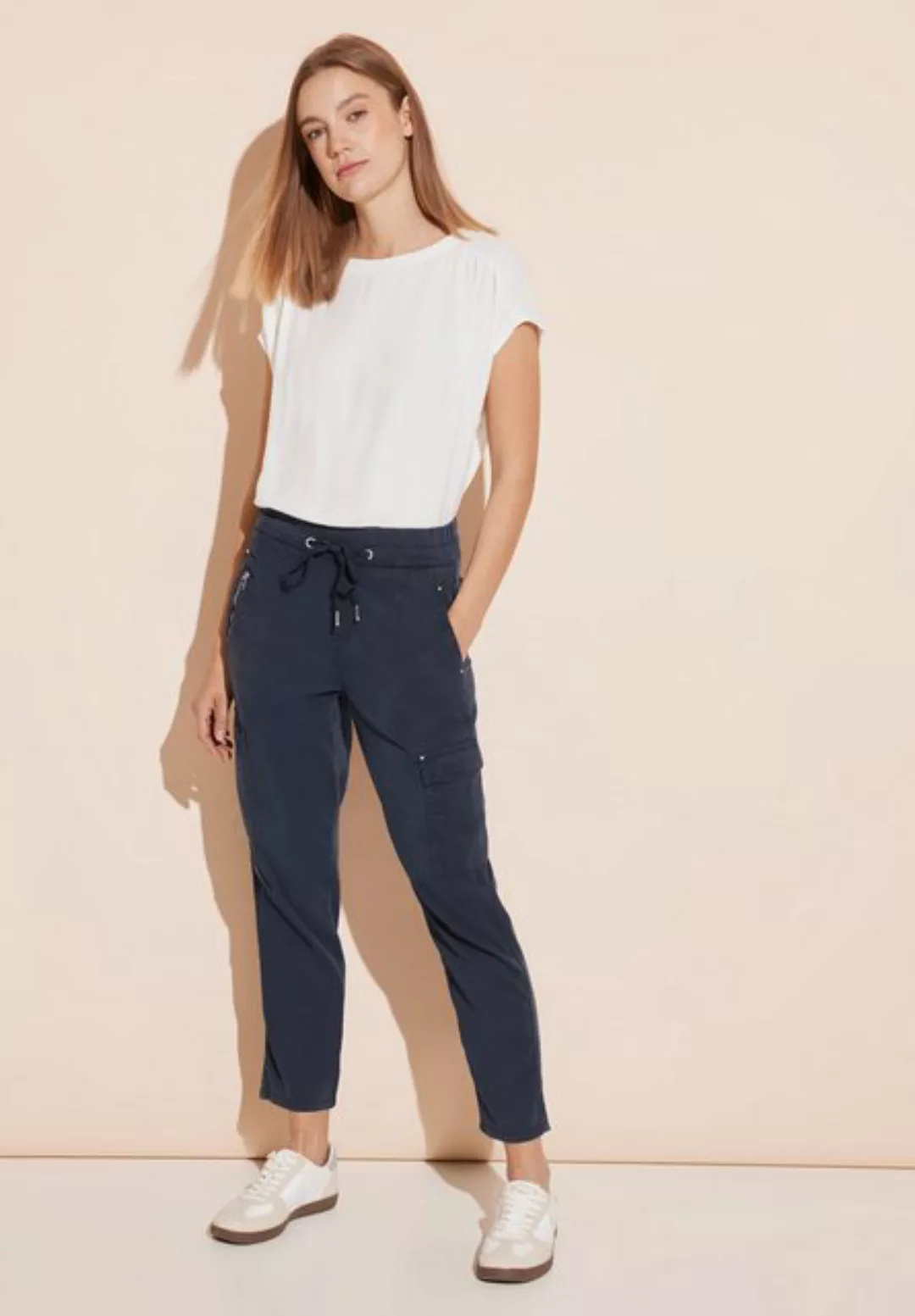 STREET ONE 5-Pocket-Jeans Loose Fit Hose günstig online kaufen