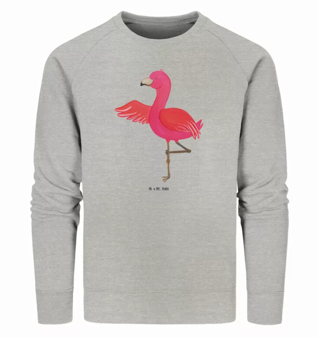 Mr. & Mrs. Panda Longpullover Größe L Flamingo Yoga - Heather Grey - Gesche günstig online kaufen