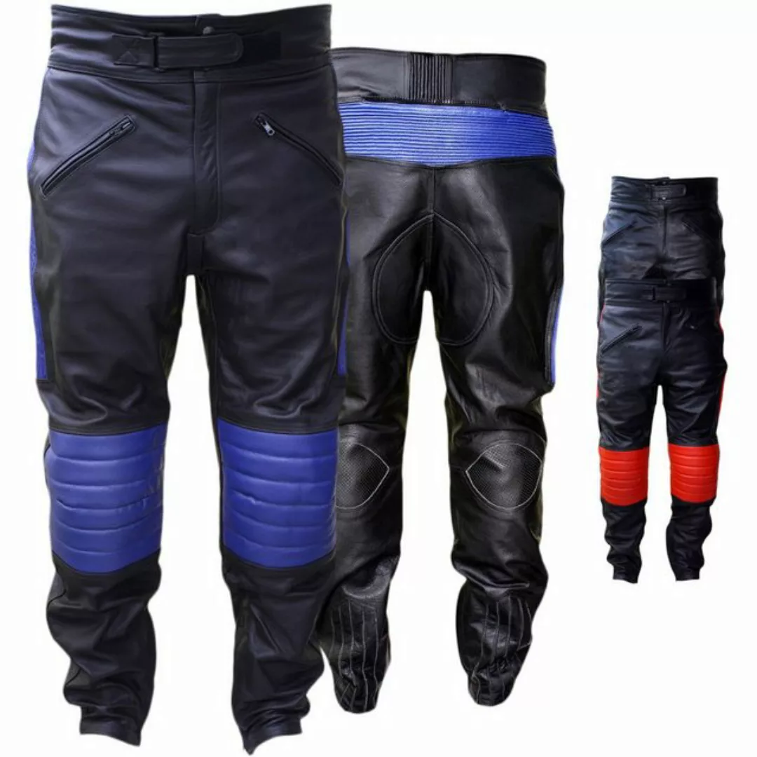 German Wear Motorradhose GW401T Motorradhose Motorrad Biker Lederhose Rinds günstig online kaufen