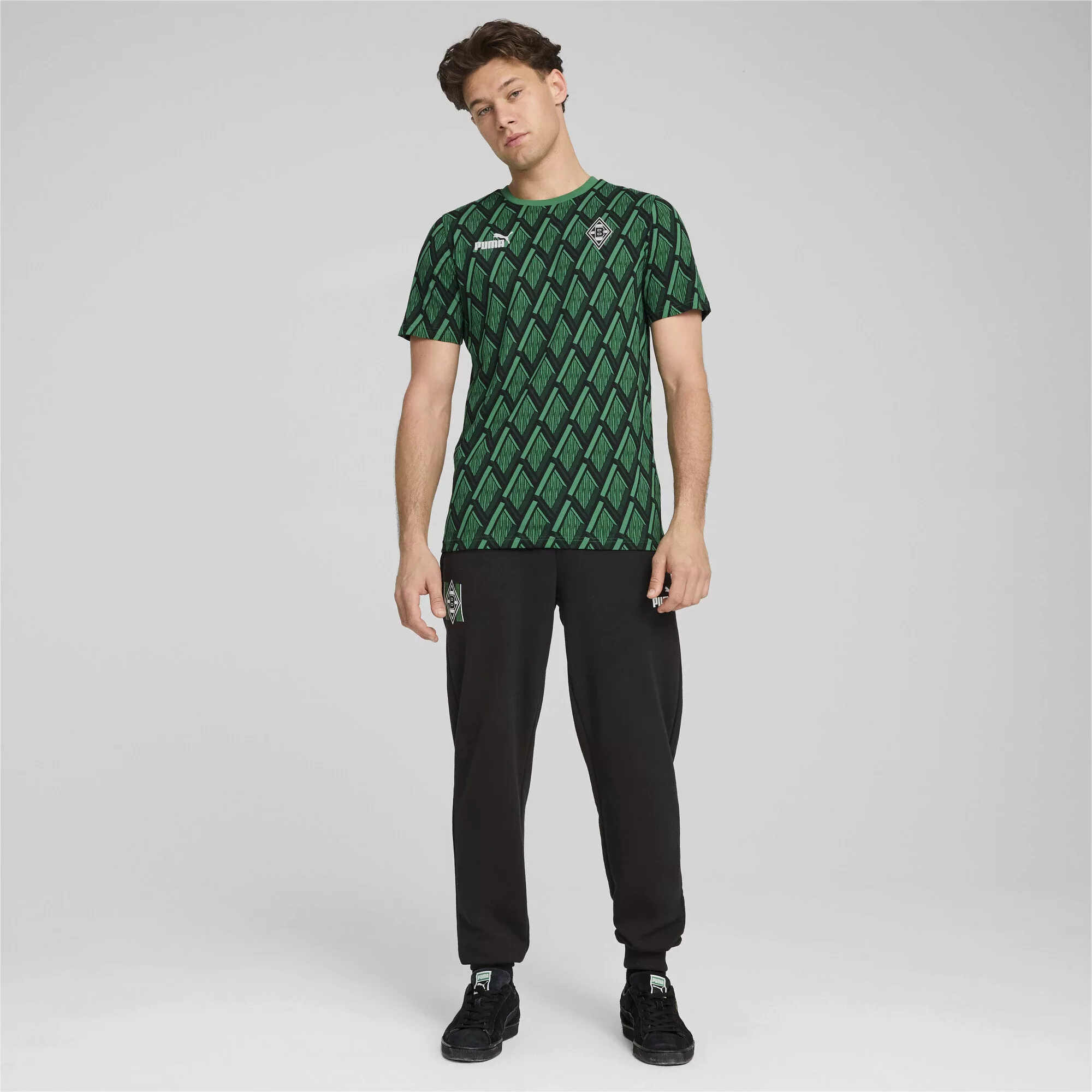 PUMA T-Shirt "Borussia Mönchengladbach ftblCULTURE T-Shirt mit Allover-Prin günstig online kaufen