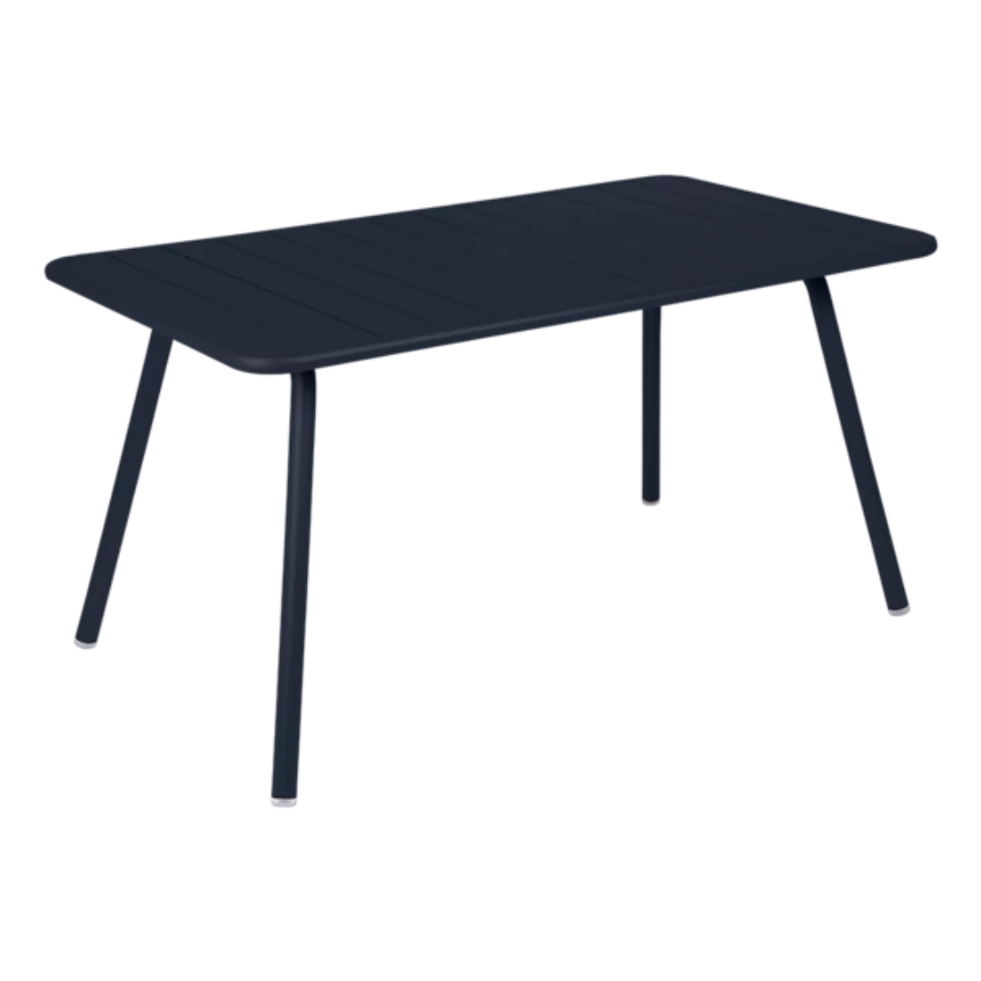 rechteckiger Tisch Luxembourg metall blau / für 6 Personen - 143 x 80 cm - günstig online kaufen