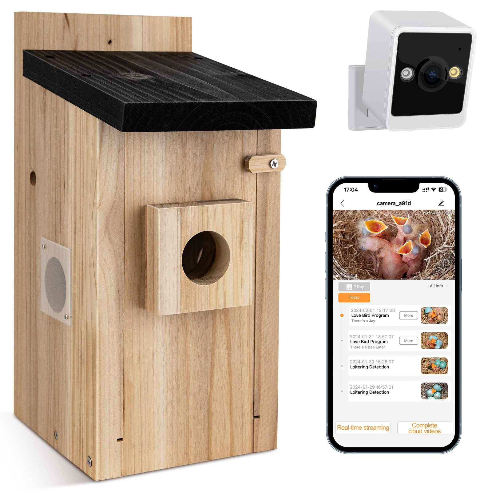 Gotagee Tierhaus Smartes Vogelhaus mit Kamera, günstig online kaufen