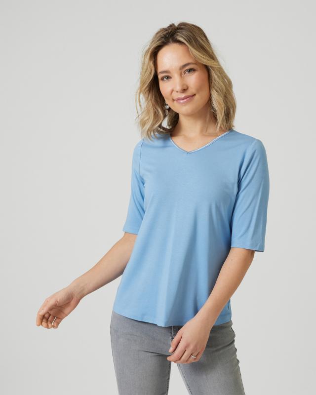 Judith Williams Basic-Shirt mit Plakette günstig online kaufen