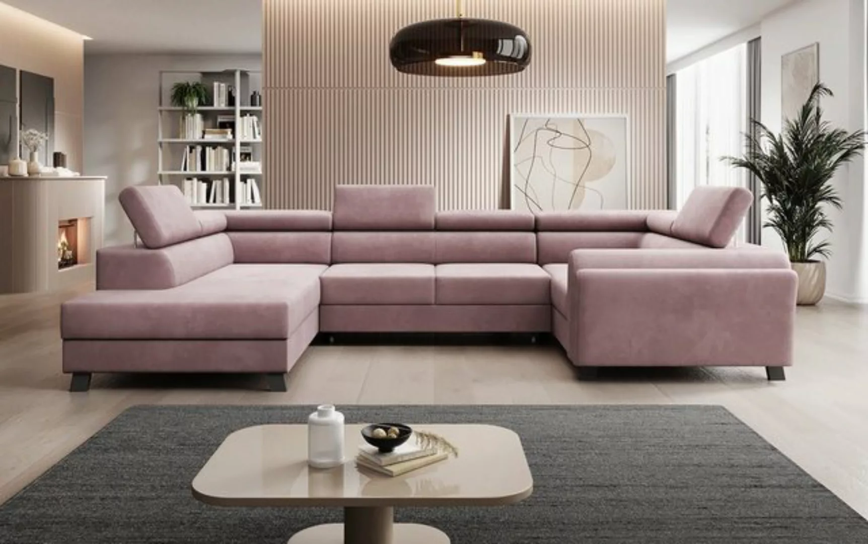 Luxusbetten24 Schlafsofa Designer Sofa Emilio, mit Schlaf- und Klappfunktio günstig online kaufen