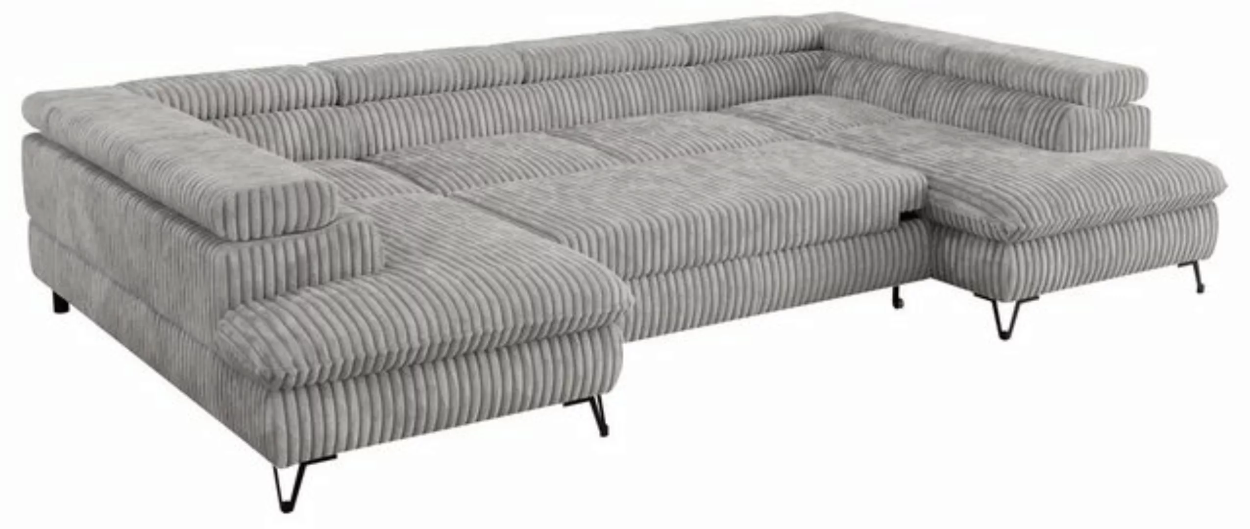 MKS MÖBEL Ecksofa PETER U, form, Sofa big XXL, Bettkasten, Bettfunktion, Ei günstig online kaufen