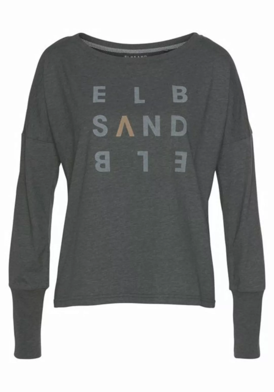 Elbsand Longsleeve "Ingrun", mit Logodruck vorne, Langarmshirt aus Baumwoll günstig online kaufen