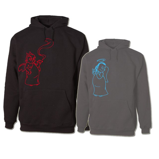 G-graphics Hoodie Engel & Teufel (Partner- / Paar-Set, Einzelteile zum selb günstig online kaufen